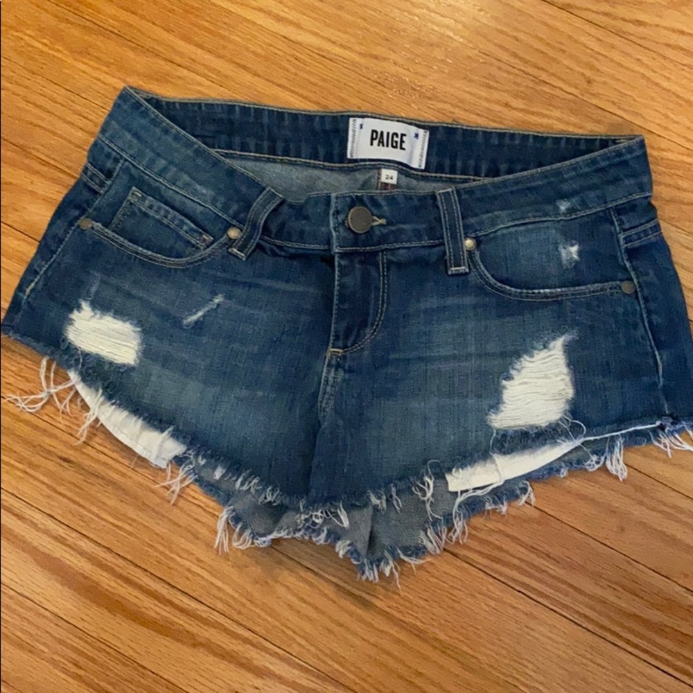 LAST CALL PAIGE denim shorts